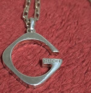 Gucci Initial Necklace 925 Sterling Silver